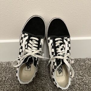Vans Black and White Checkered Sneakers